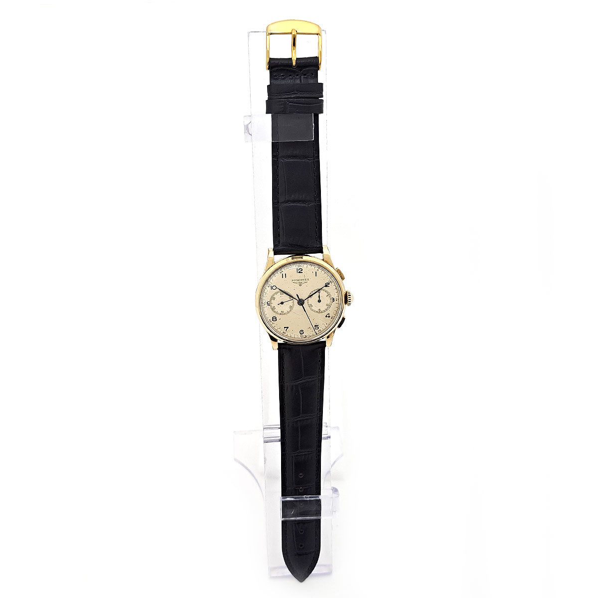 Longines Gold Plated Leather Manual Watch 5971 2