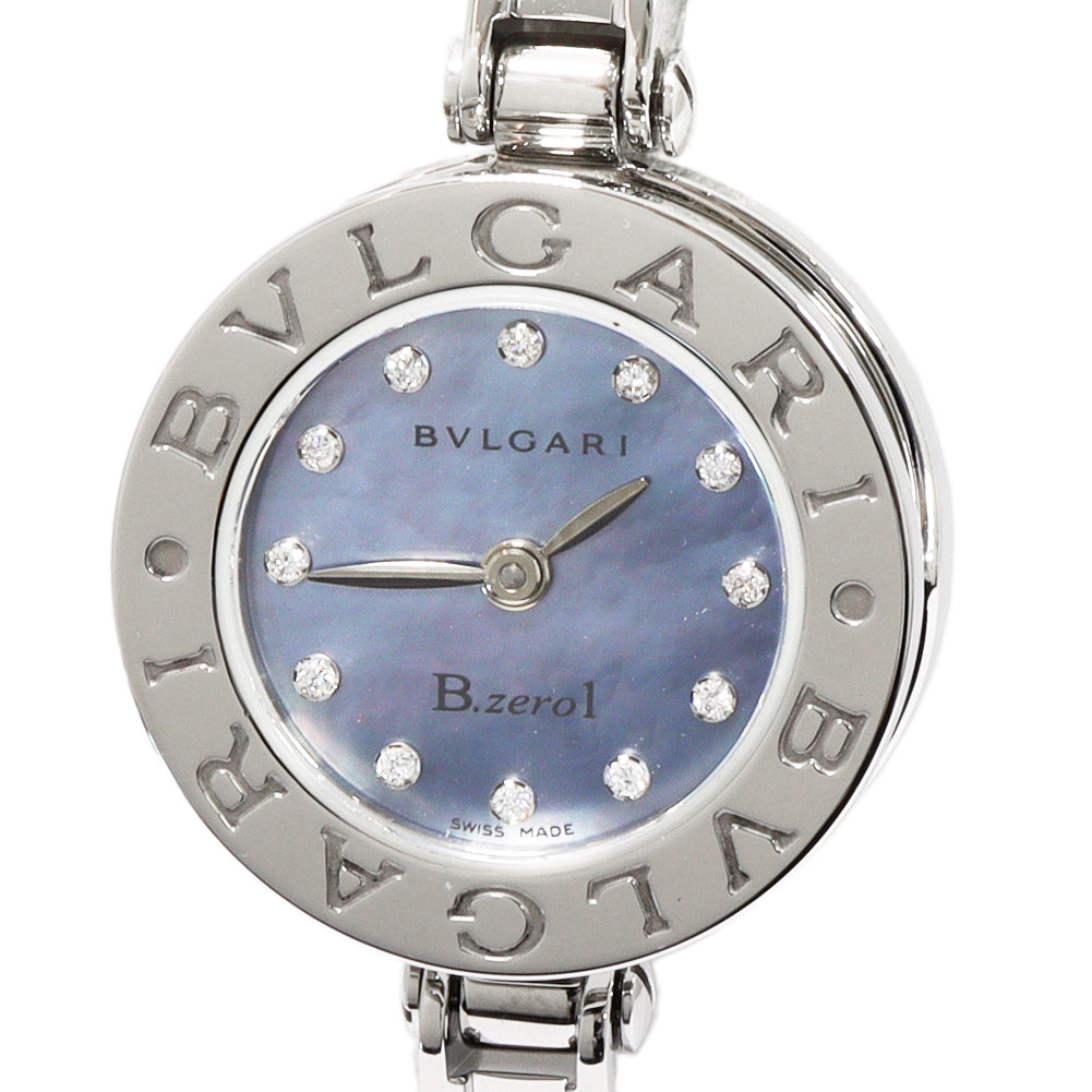 Bvlgari B.zero1 S BZ22S Diamond Stainless Steel Quartz Ladies Watch in Great Condition