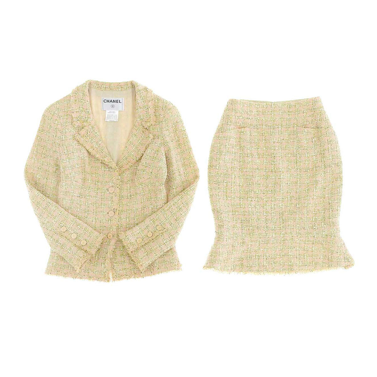 Chanel Tweed Set Up Jacket