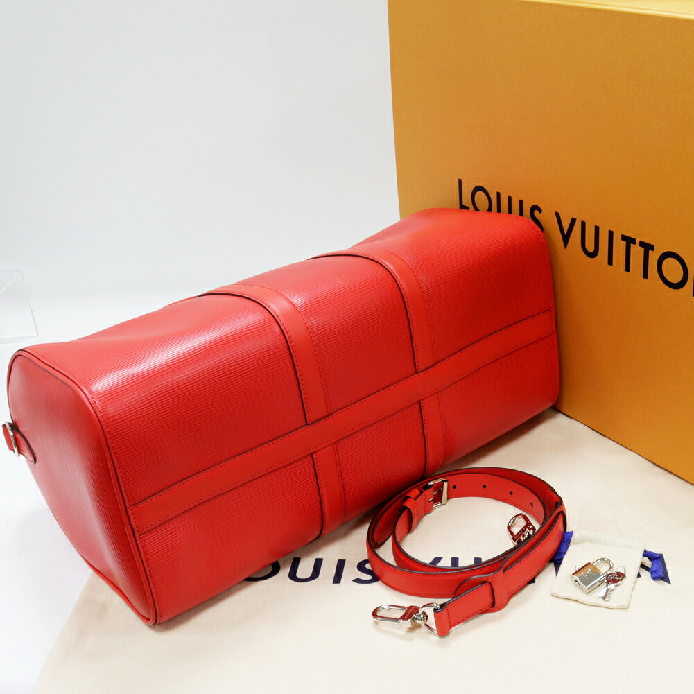 Travel Bag Louis Vuitton EPI Supreme Keepall 45 Bandouliere M53419