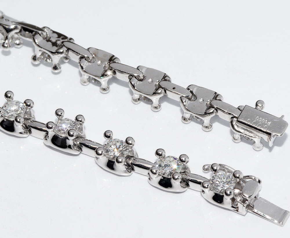 Pt850 Diamond Bracelet