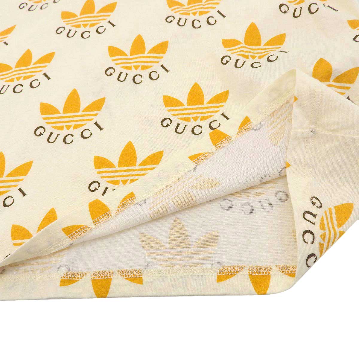 Gucci Logo T-Shirt 693539 Ivory Orange Brown