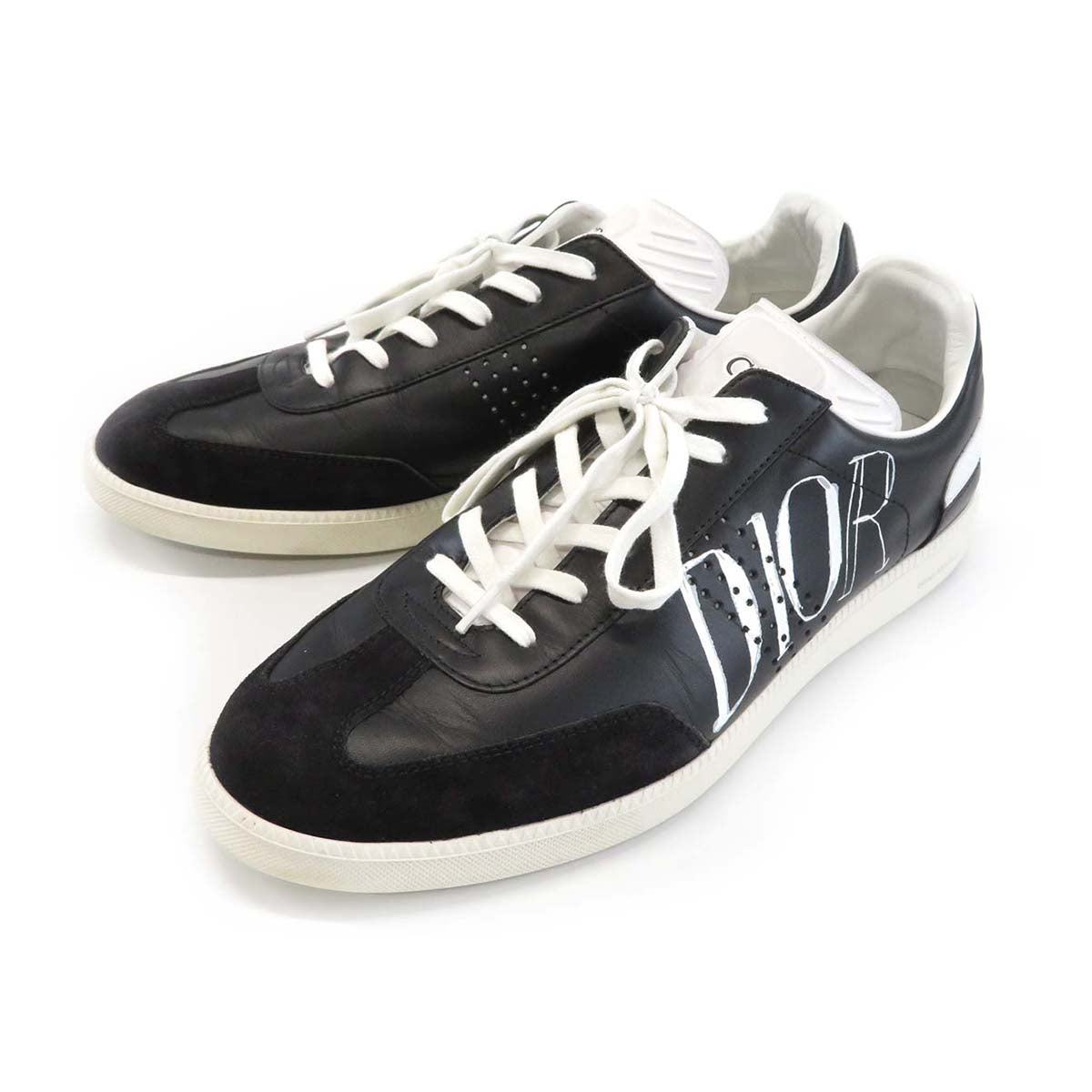 Dior Suede Sneakers Black 41 Logo Collaboration