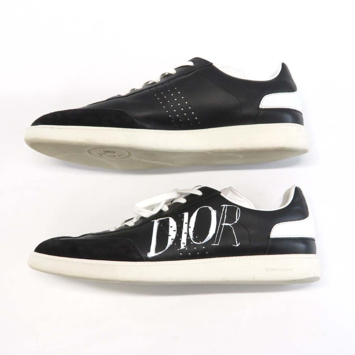 Dior Suede Sneakers Black 41 Logo Collaboration