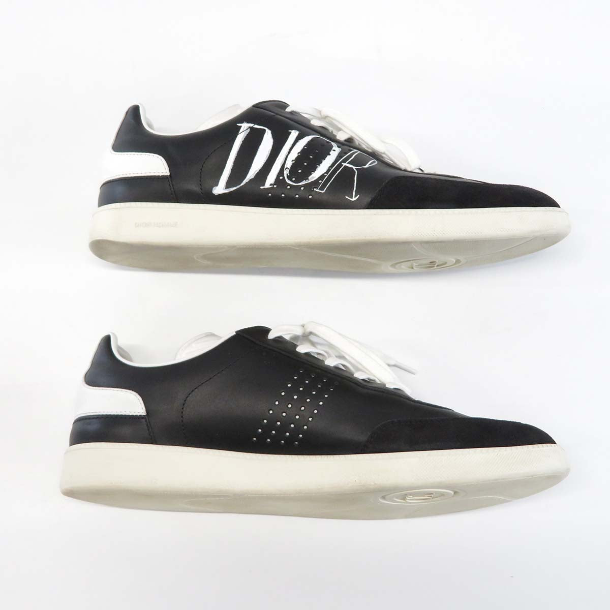 Dior Suede Sneakers Black 41 Logo Collaboration