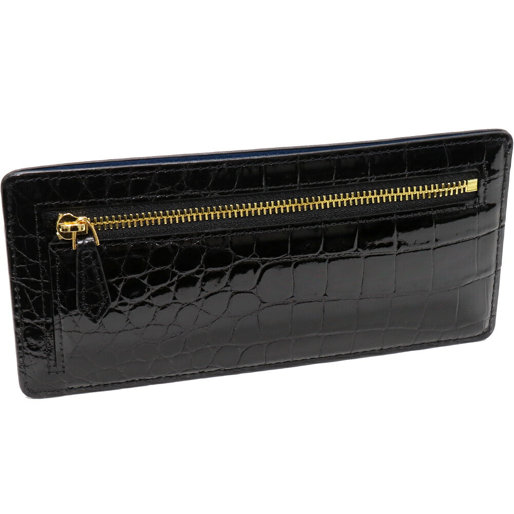 Crocodile Zipper Long Wallet Fragment Case