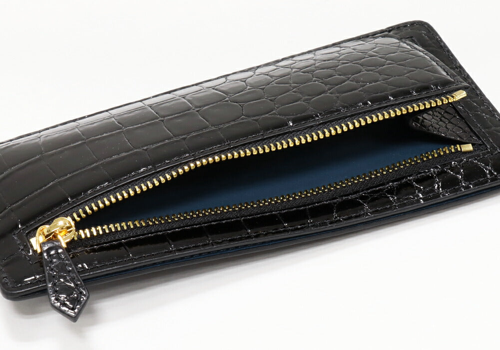 Crocodile Zipper Long Wallet Fragment Case