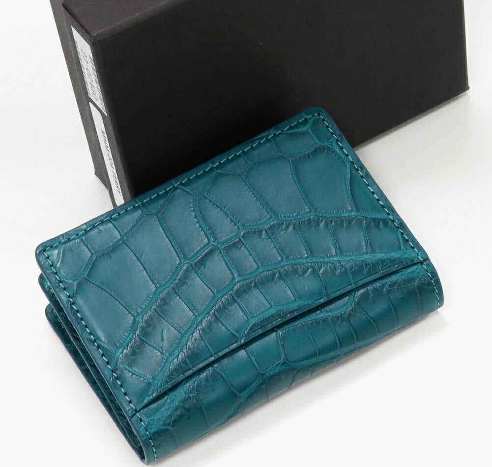 Crocodile Emerald Card Case