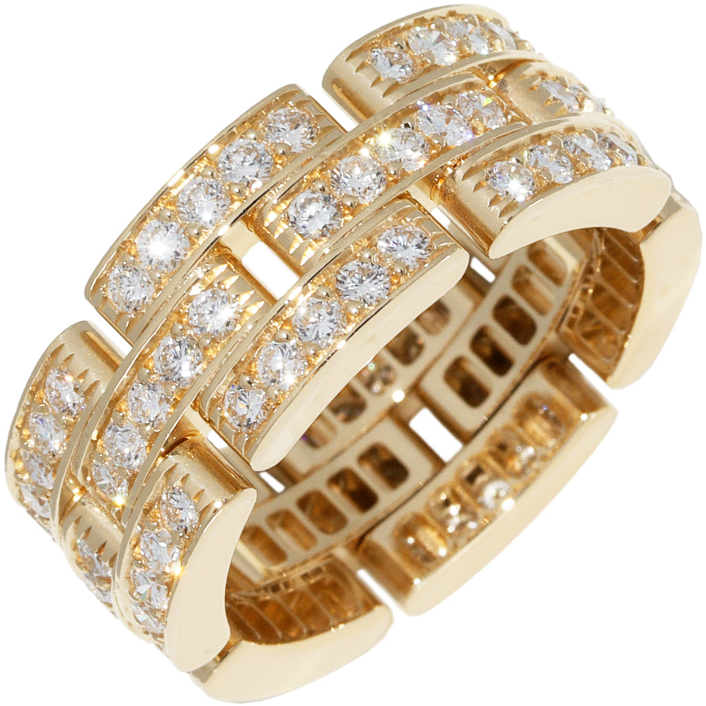 Cartier K18YG Diamond Panthere Ring B40752