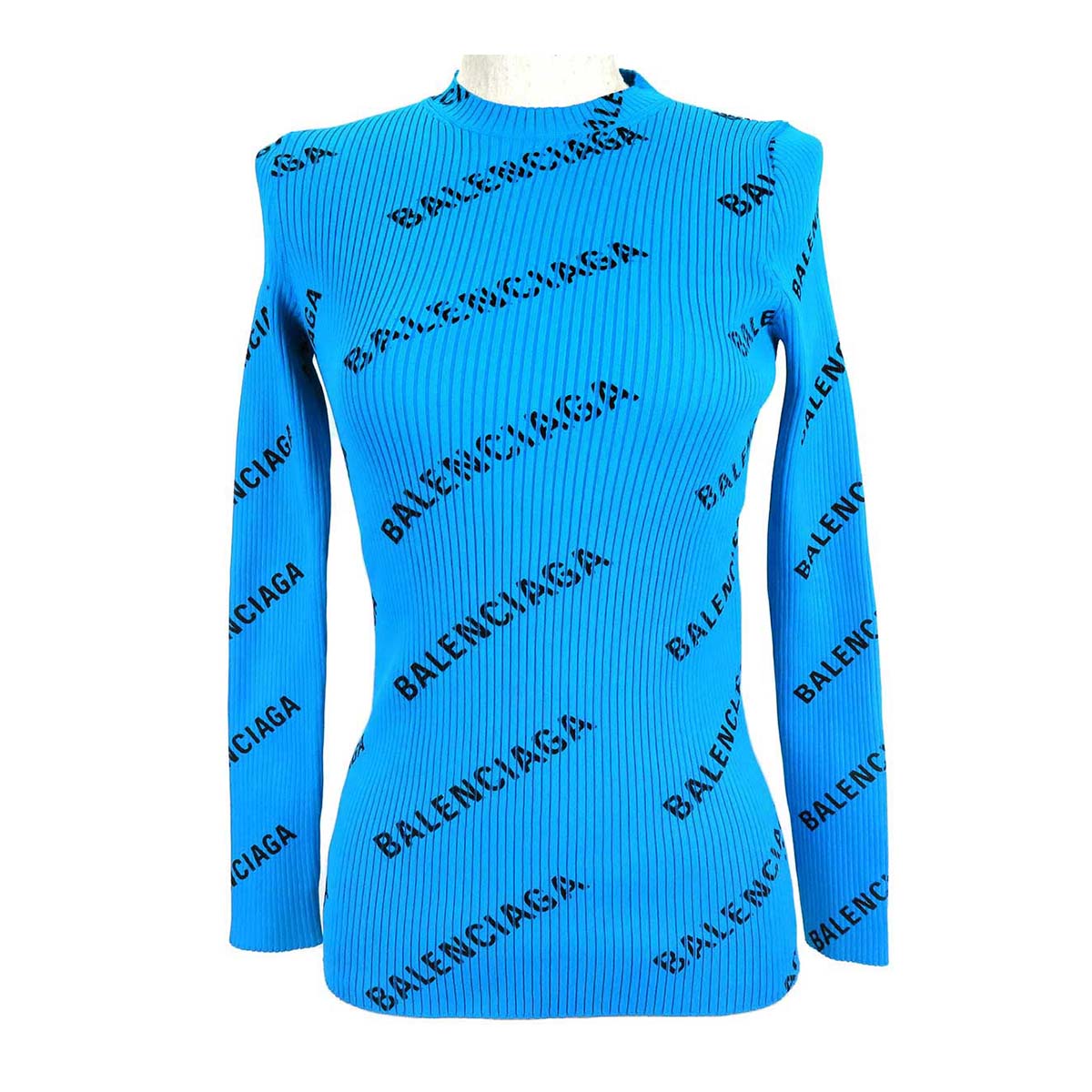 Balenciaga Knit Sweater Blue 570844