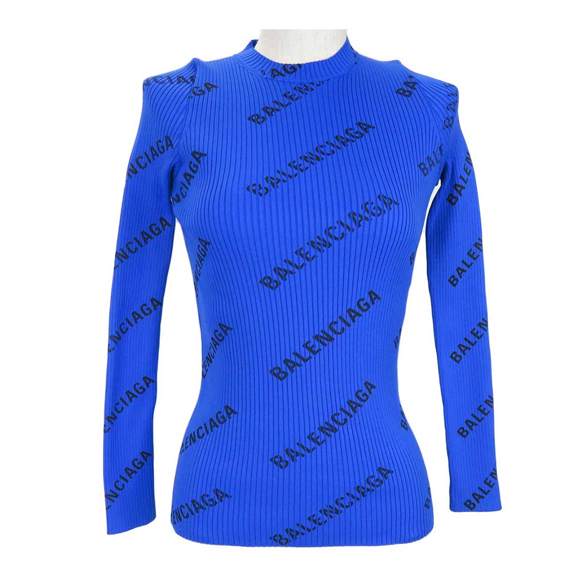 Balenciaga Logo Print Knit Sweater