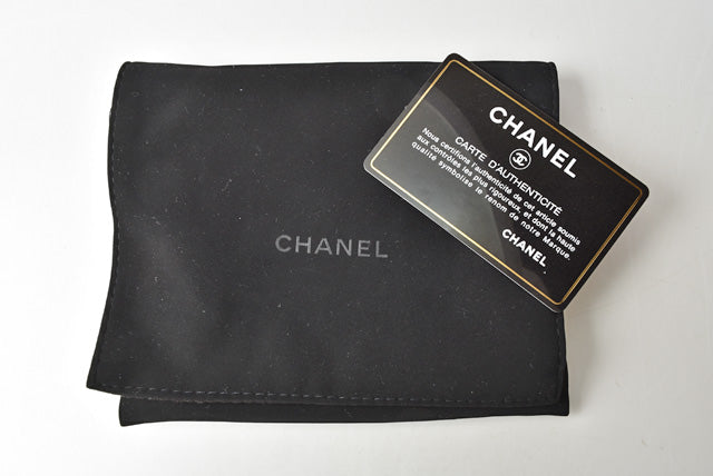 Chanel Boy Belt Bag Coin Case Chain Pouch Black Gold Hardware