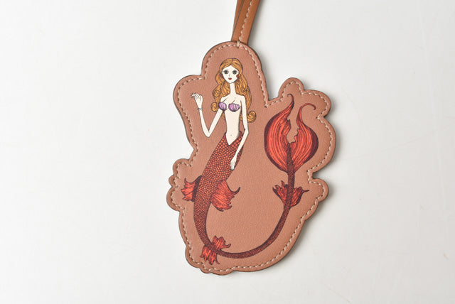 Tod's Leather Bag Charm Keychain Mermaid Limited Edition