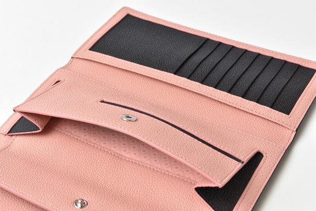 Tod's Leather Trifold Wallet Black/Pink