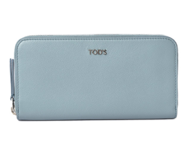 Tod's Leather Long Wallet Light Blue