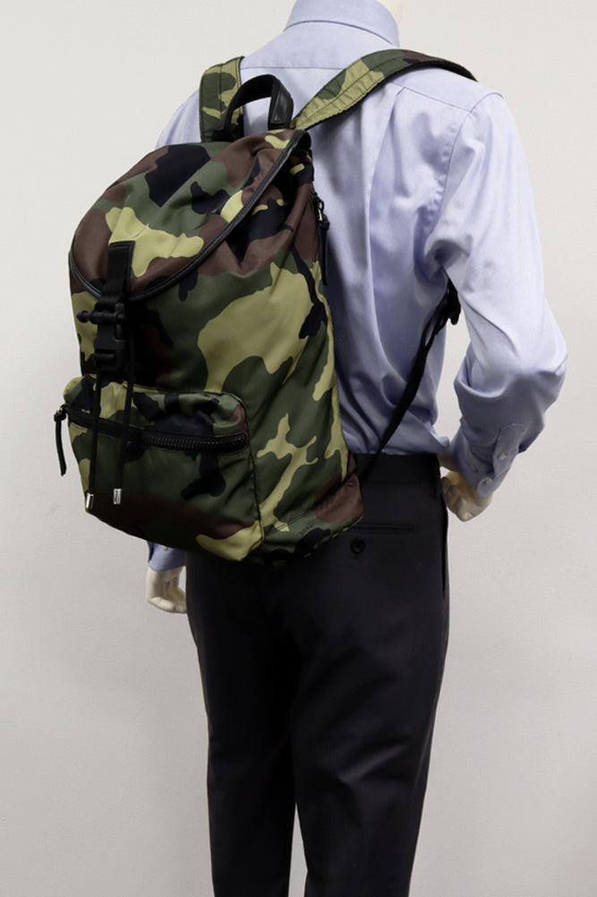 Givenchy Nylon Backpack Khaki Camouflage BJ05062096