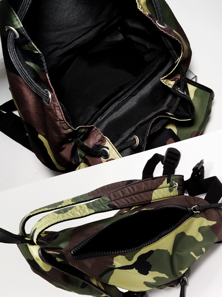 Givenchy Nylon Backpack Khaki Camouflage BJ05062096