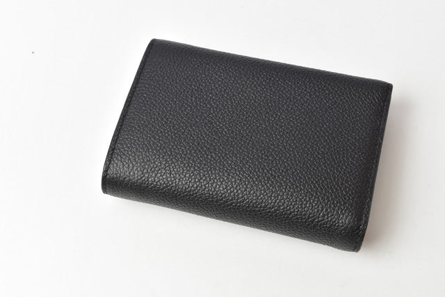 Tod's Leather Trifold Wallet Double TT Black/Pink