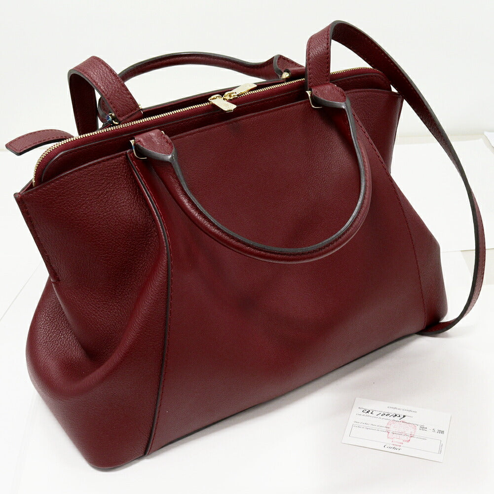 Leather C de Cartier Handbag