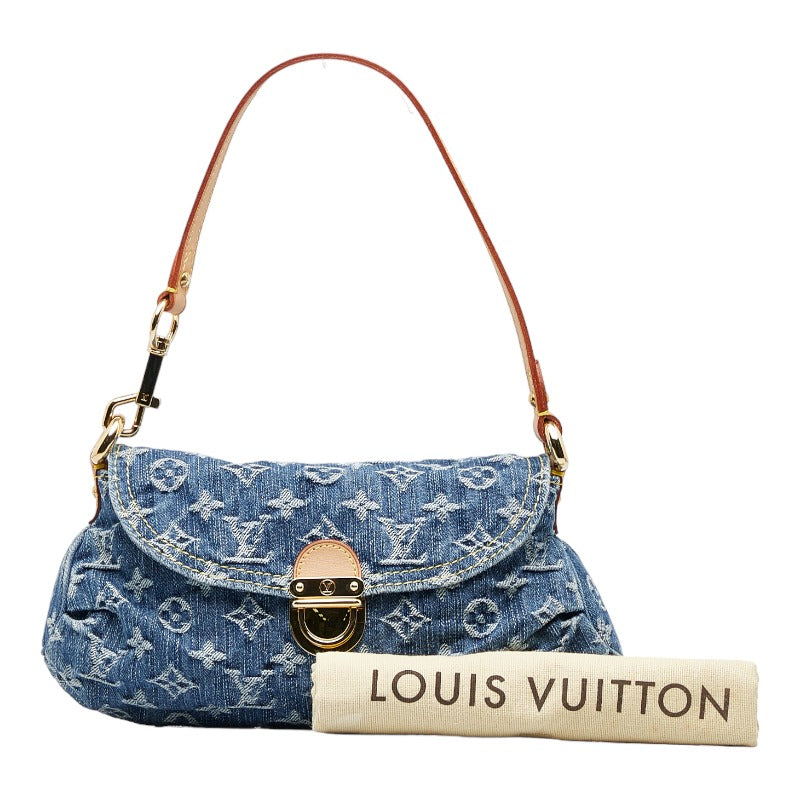 Auth Louis Vuitton Monogram Denim Mini Pretty M95050 Women's