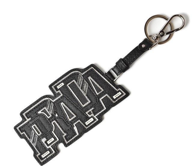 Prada Leather/Metal Keyring/Keychain Bag Charm 2TL253