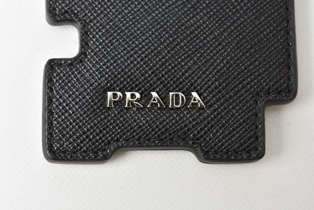 Prada Leather/Metal Keyring/Keychain Bag Charm 2TL253 in Pristine Condition