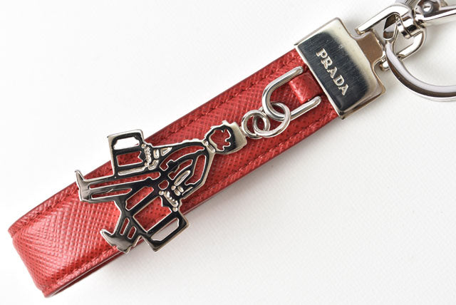 Prada Leather/Metal Keyring/Keychain/Bag Charm 2PP125