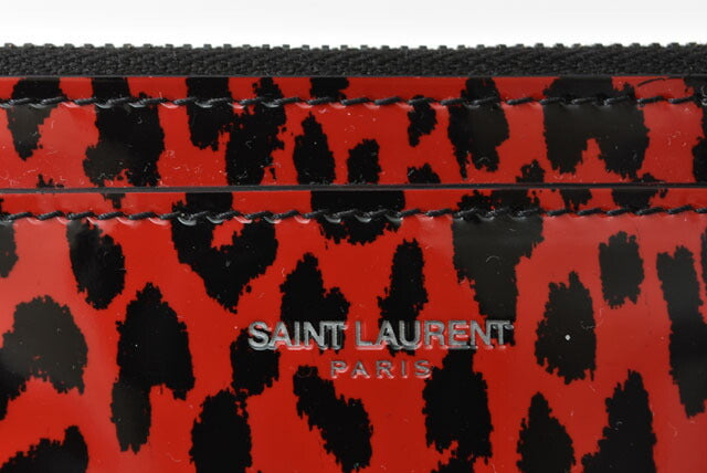 Saint Laurent Leopard Print Clutch Bag in Pristine Condition