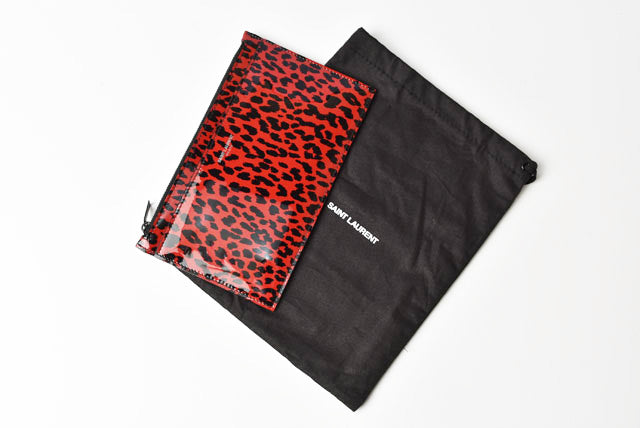 Saint Laurent Leopard Print Clutch Bag in Pristine Condition