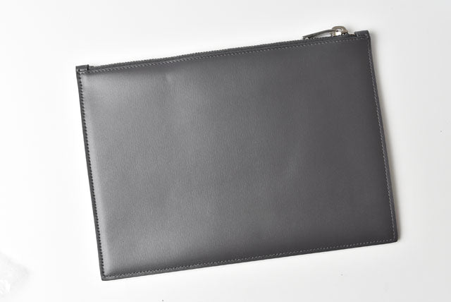 Saint Laurent Flap Clutch Bag Grey in Pristine Condition