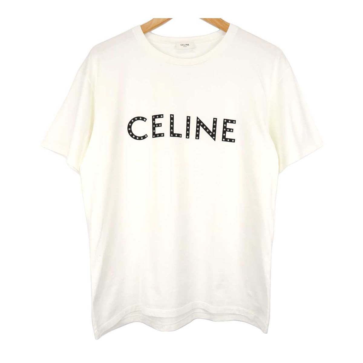 Celine Rhinestone Logo T-Shirt 2X47F671Q