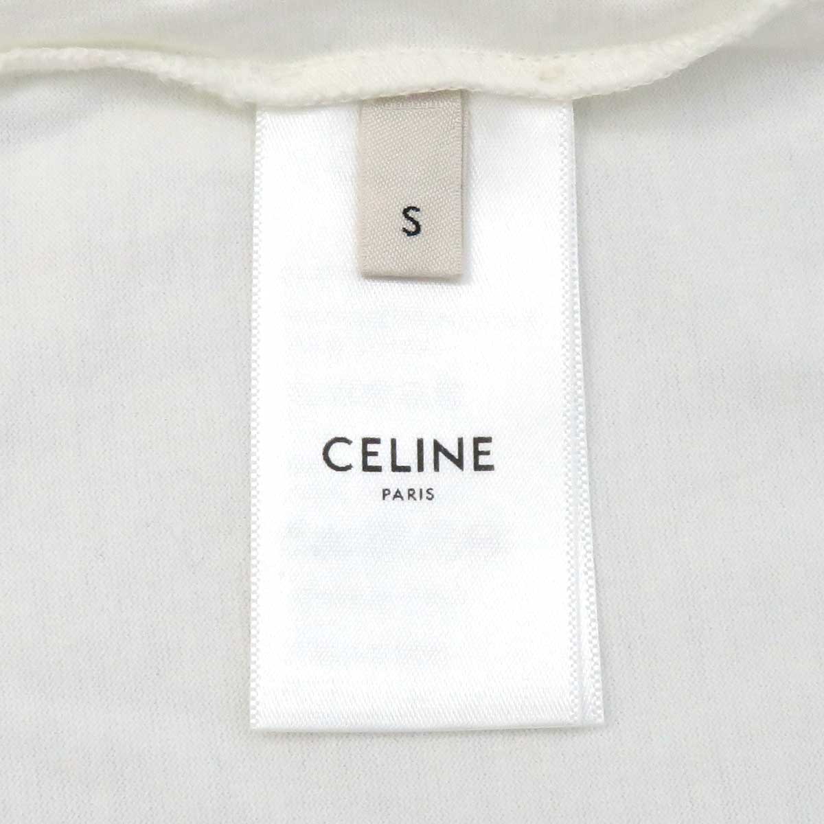 Celine Rhinestone Logo T-Shirt 2X47F671Q