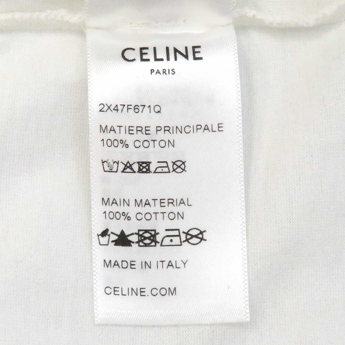 Celine Rhinestone Logo T-Shirt 2X47F671Q