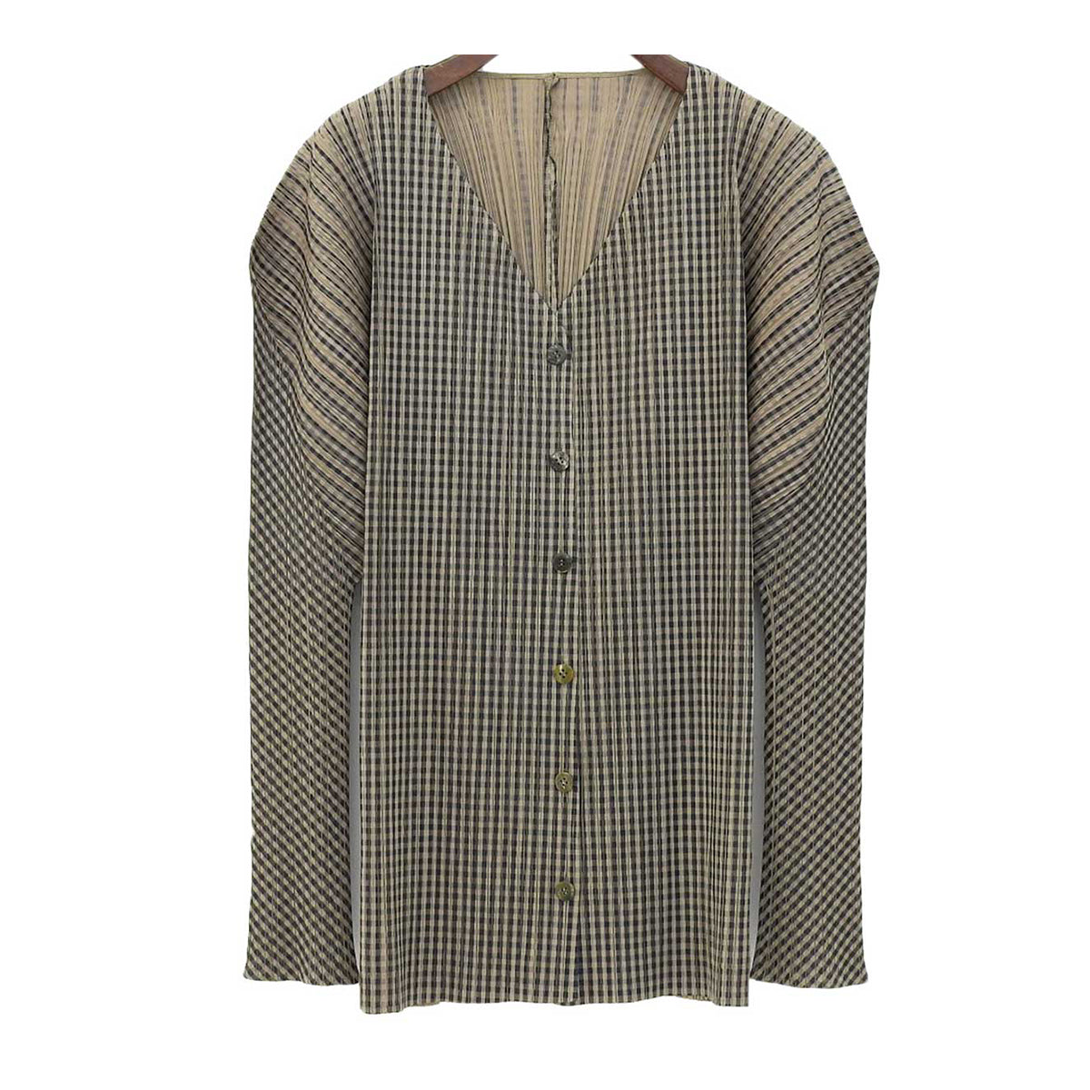 Issey Miyake Cardigan Beige Black