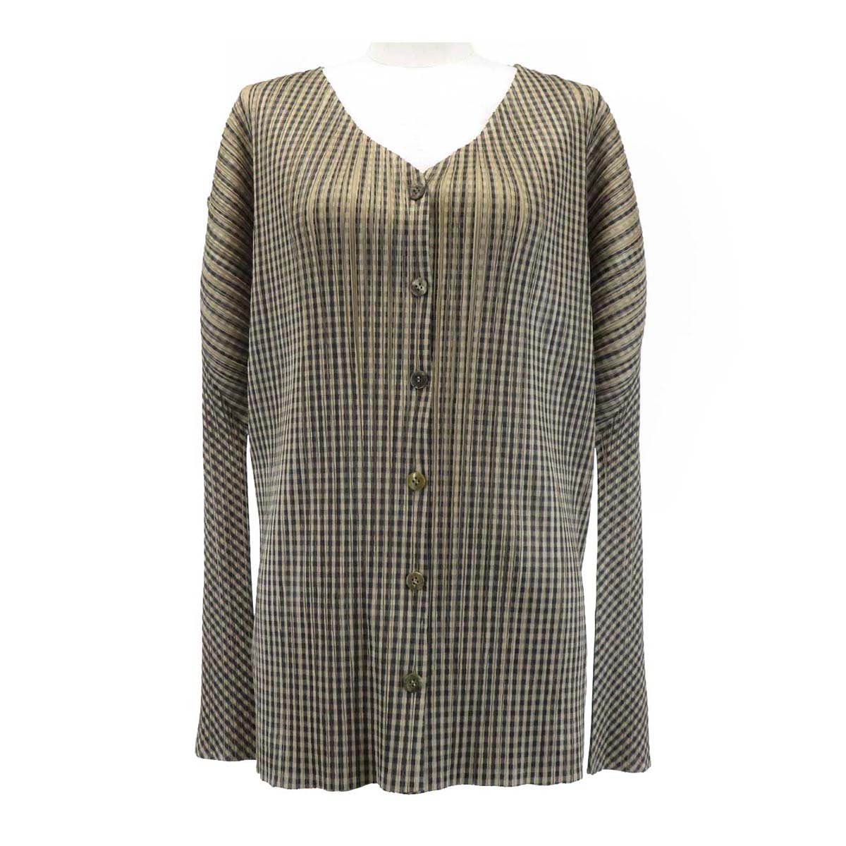 Issey Miyake Cardigan Beige Black