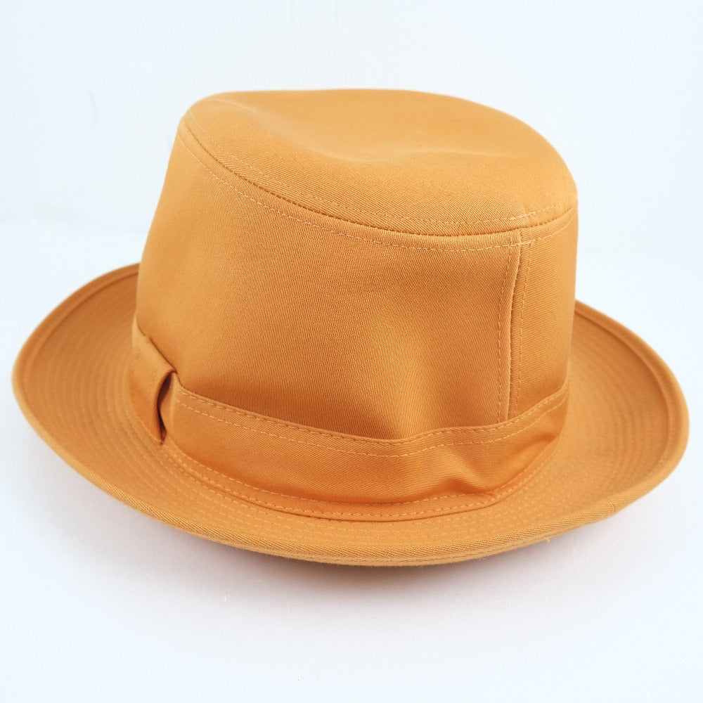 Hermes Cotton Linen Orange Unisex Hat