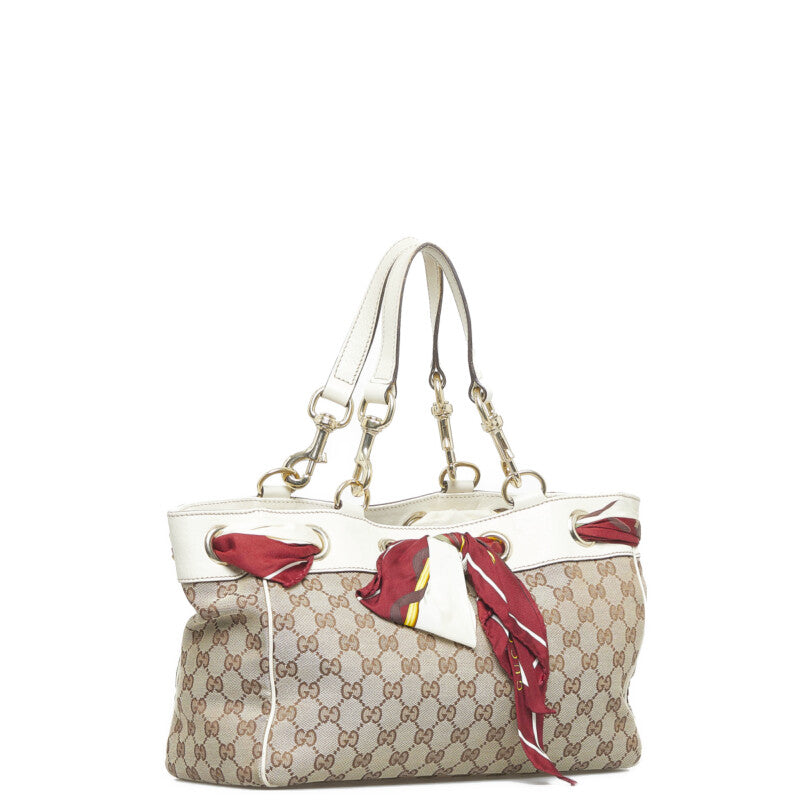 GG Canvas Positano Scarf Tote 162879