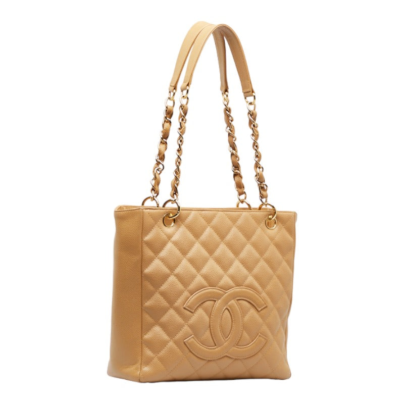 CC Quilted Caviar Petite Shopping Tote