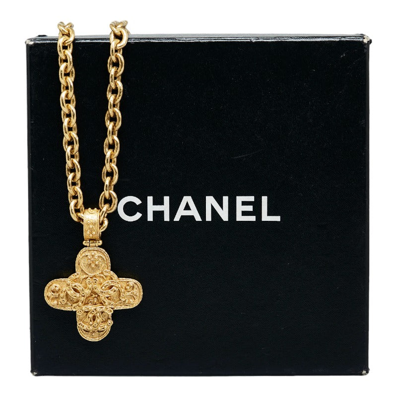 CC Logo Cross Chain Necklace