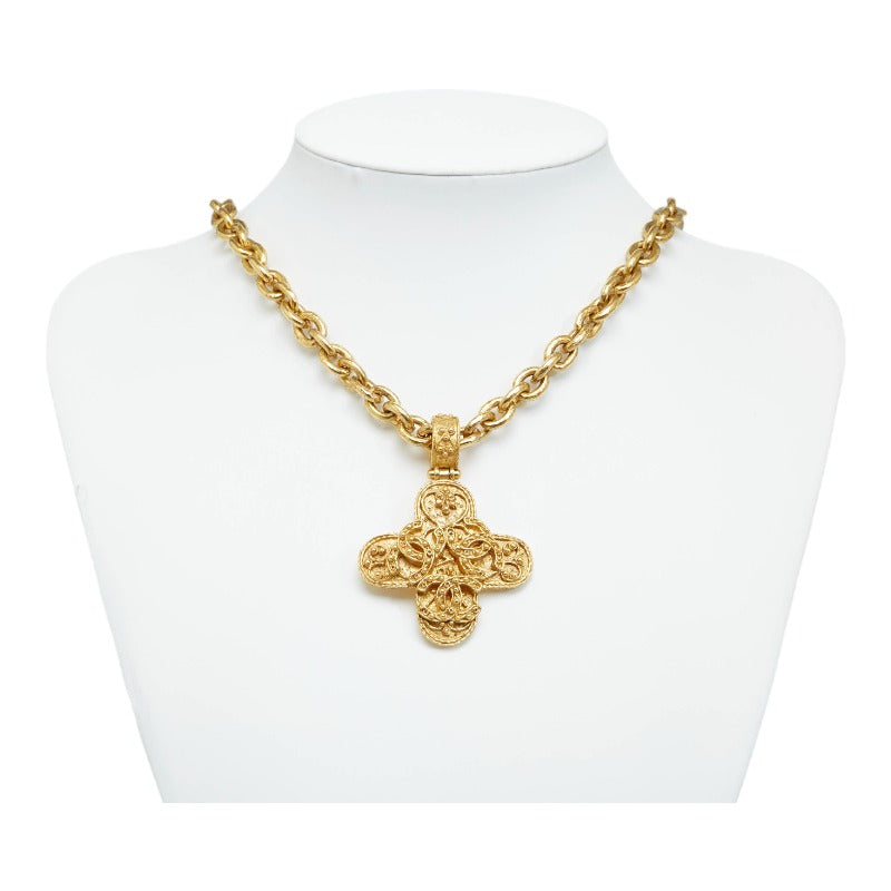 CC Logo Cross Chain Necklace