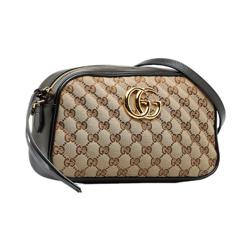 Gucci GG Canvas Small Marmont Matelasse Camera Bag 