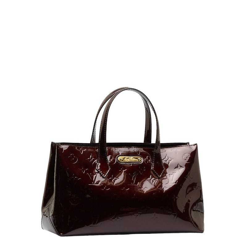 Purple Louis Vuitton Vernis Wilshire PM Handbag