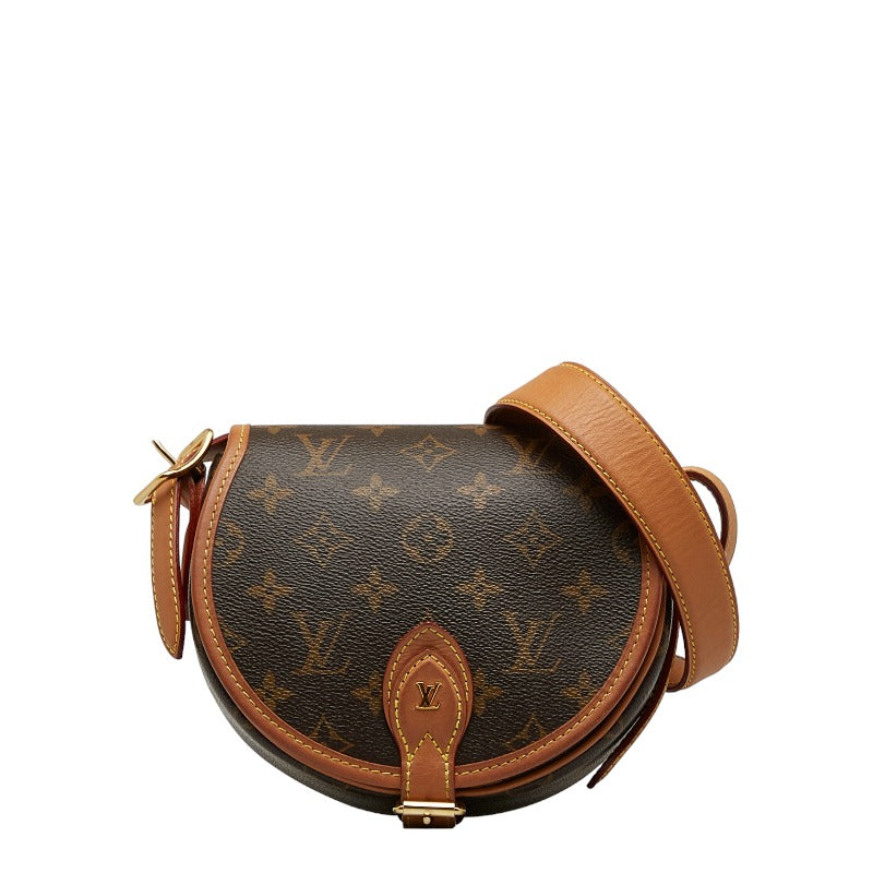 Louis Vuitton Monogram Tambourin Shoulder Bag M44860 Brown PVC Leather