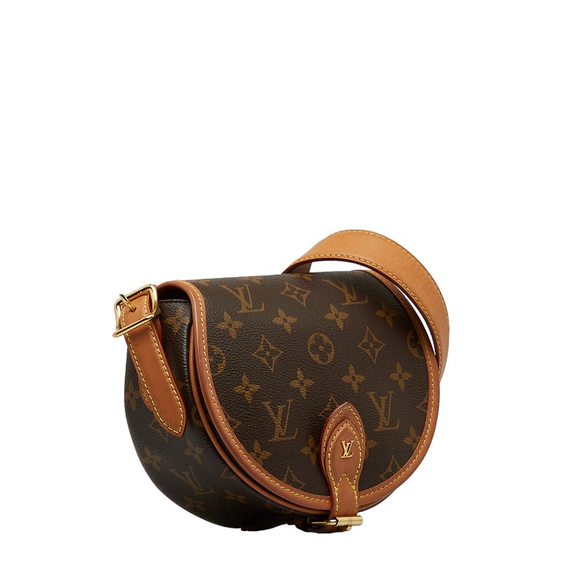 Louis Vuitton Monogram Tambourin Shoulder Bag M44860 Brown PVC Leather