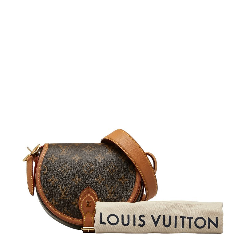 Louis Vuitton Monogram Tambourin Shoulder Bag M44860 Brown PVC Leather