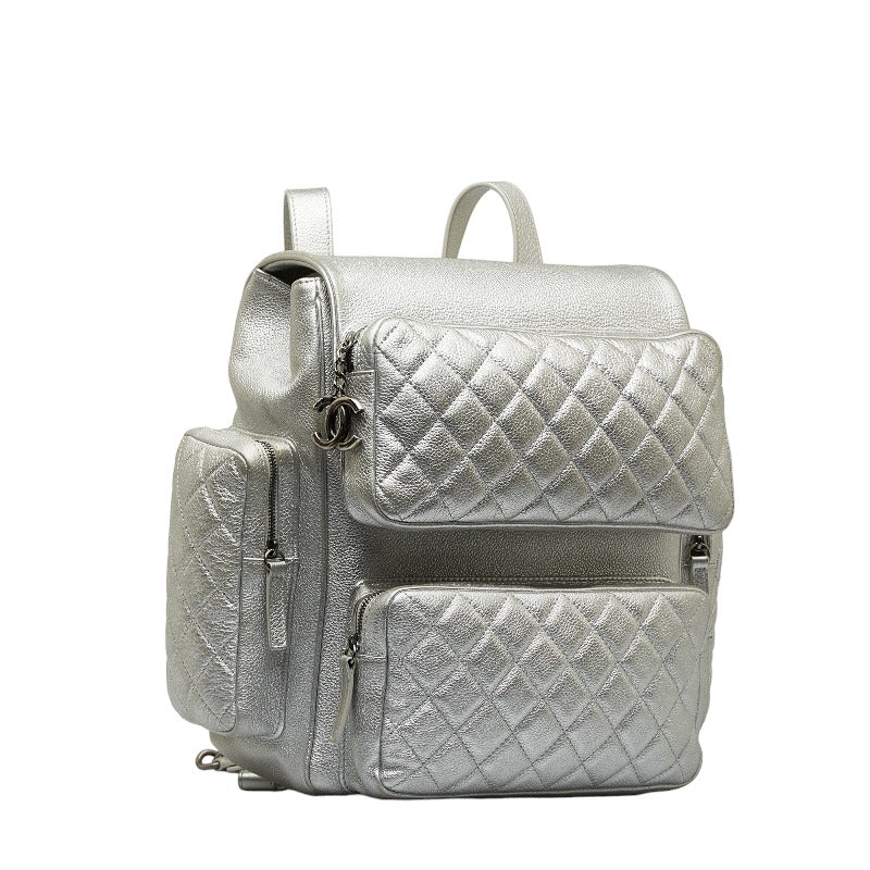 Quilted Leather Rock Airlines Backpack