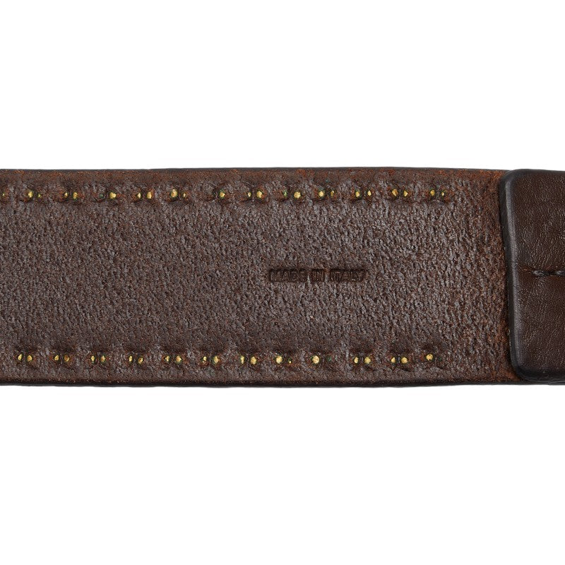 J&M Davidson Studded Leather Belt Brown in Very Good Condition