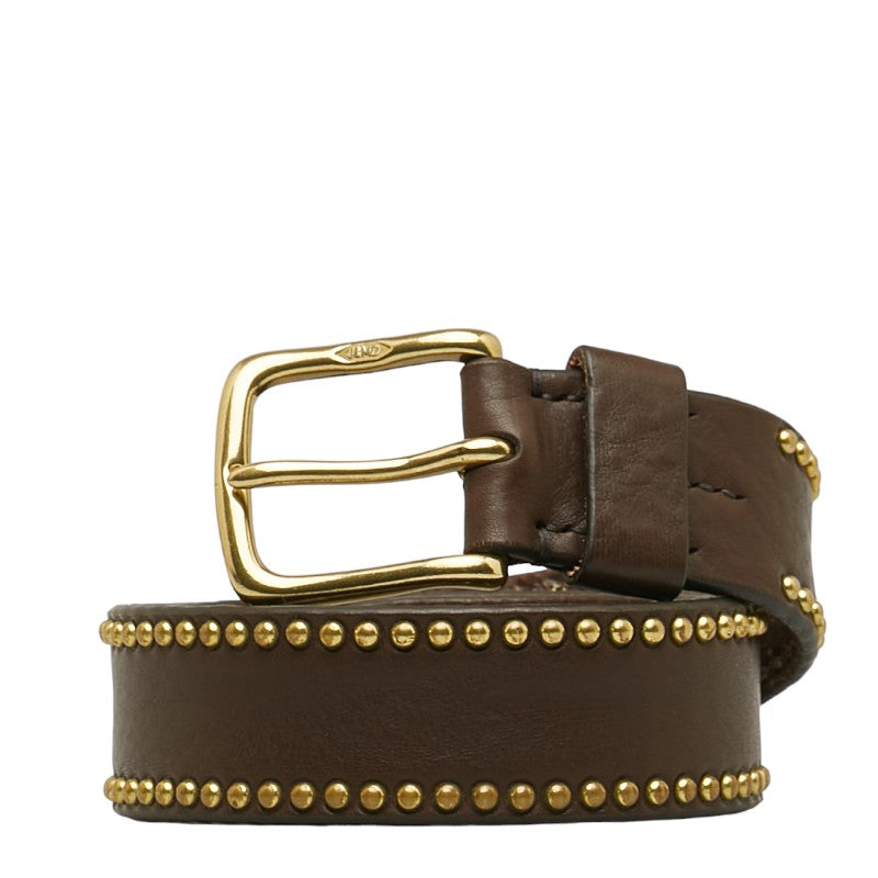 Leather Studded Belt 32/80 in Very Good Condition