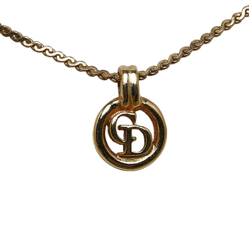 Dior Gold Plated Necklace with CD Logo - Women's Pre-Owned Necklace