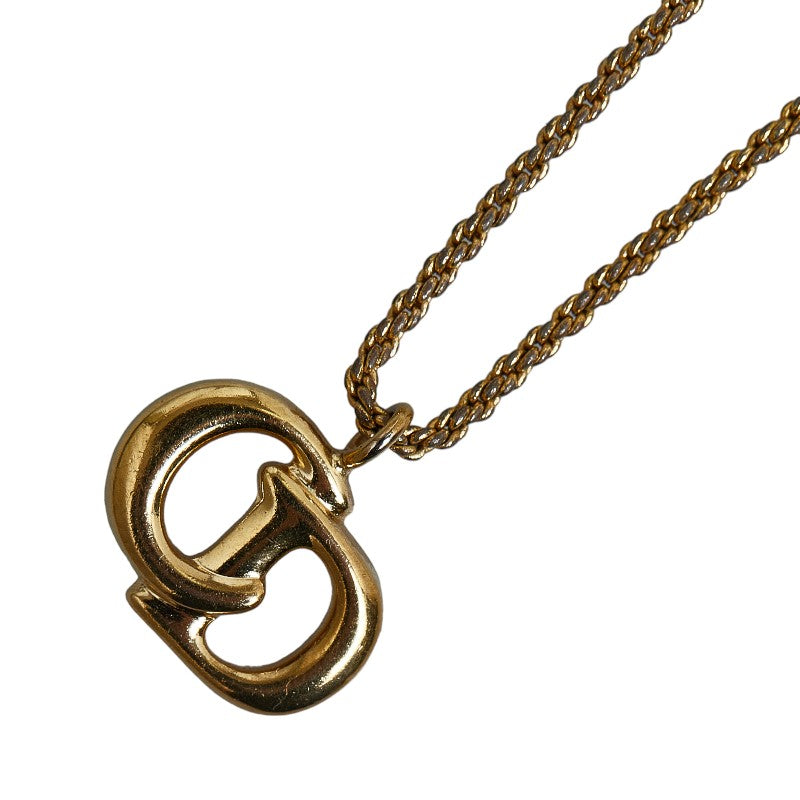 DIOR Gold Plated CD Chain Necklace for Women
